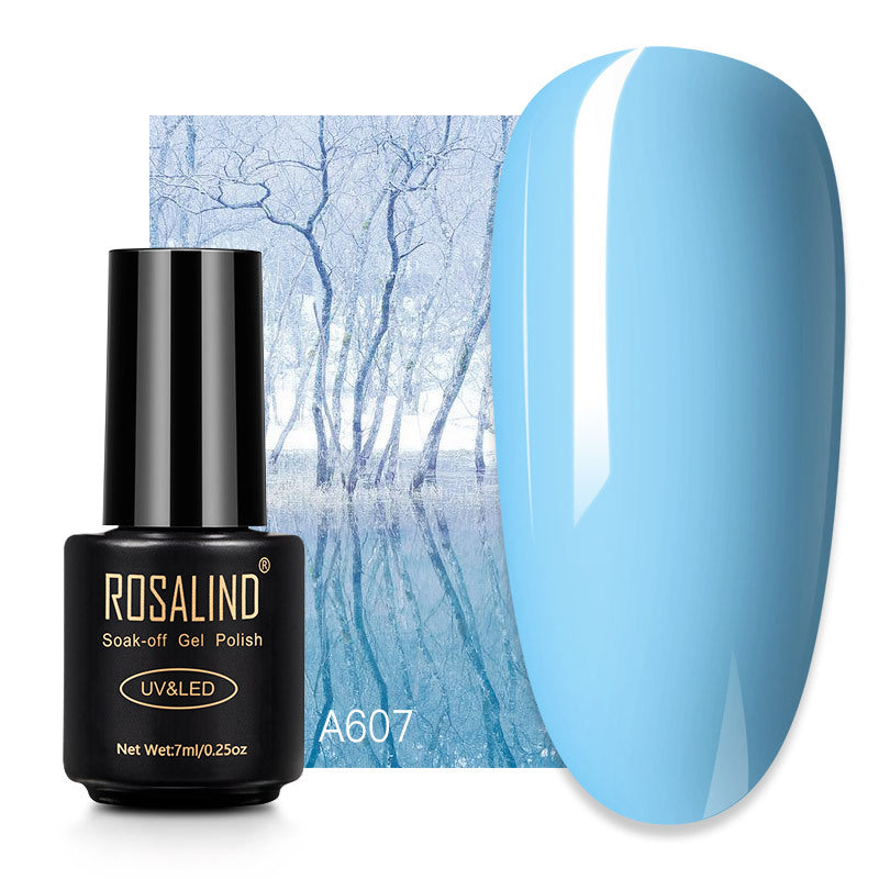 Rosalind fluorescent nail glue 7ml Japanese light therapy color glue magic fluorescent nail polish candy color nail polish glue