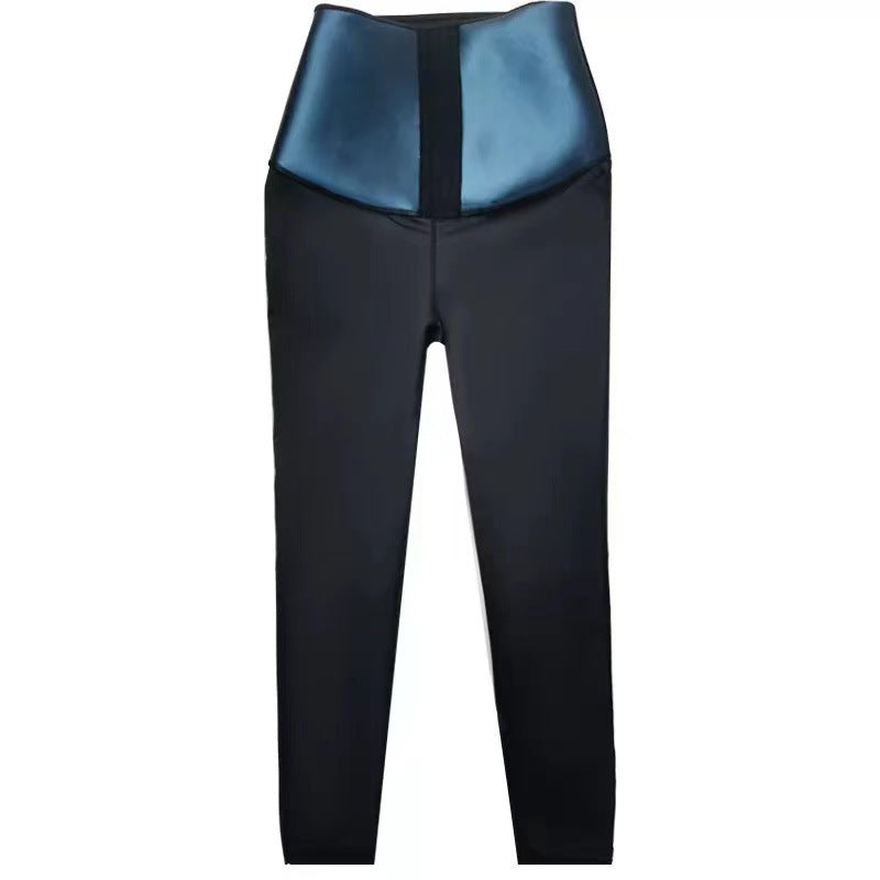 Europe and the United States hot-selling shape pants women's high-waist coated sports fitness shorts